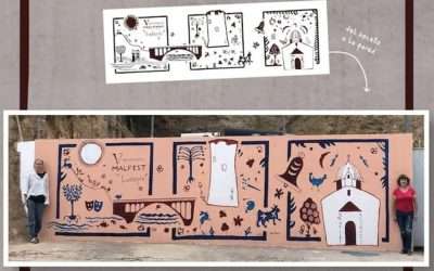 Entre colores y sol: el mural que cuenta la historia de Ludiente