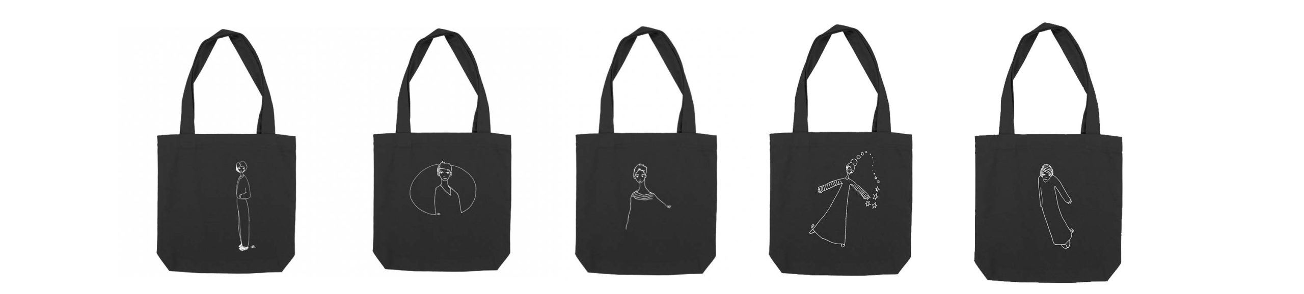 ilustracion_landing_totebag Tote bags negras - nueva colección