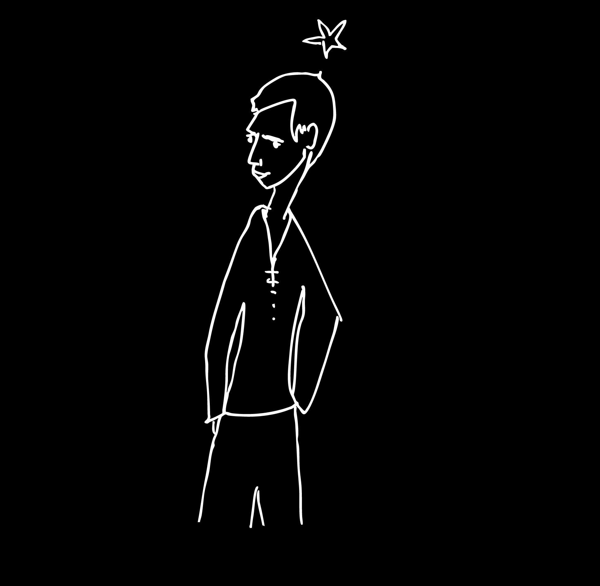 ilustración de personaje soñador de Chloe Bordils