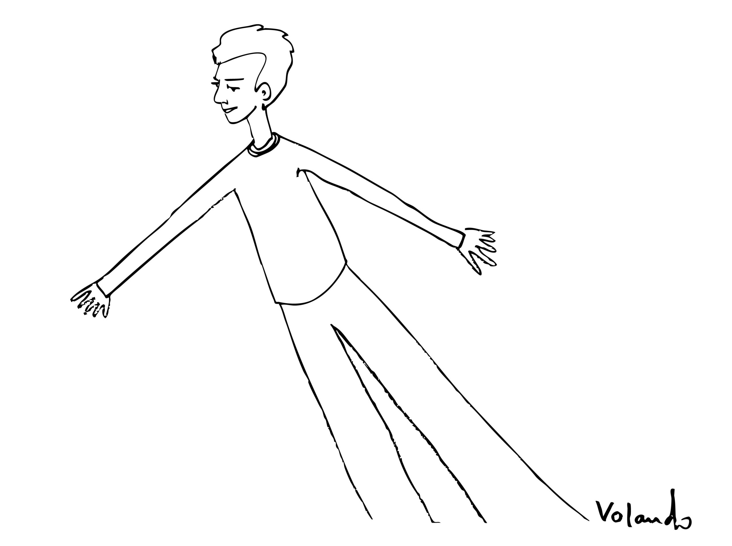 ilustración de personaje soñador de Chloe Bordils
