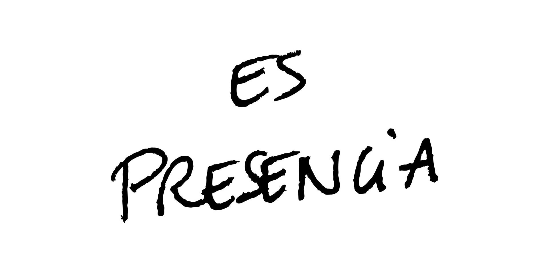 Texto escrito a mano por Chloe Bordils - es presencia