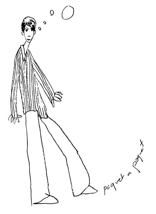 Ilustración minimalista en blanco y negro de Chloé Bordils