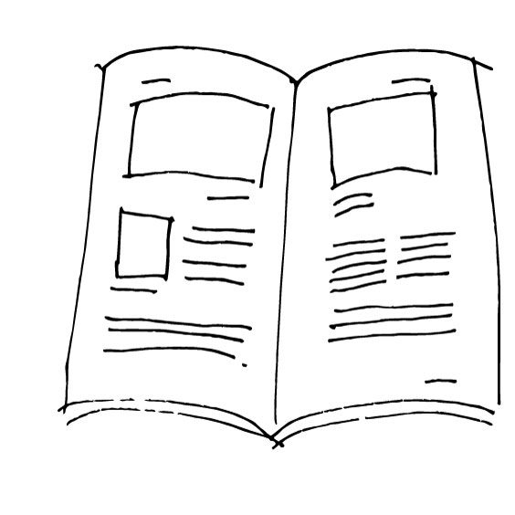 ilustración minimalista de chloe bordils, catalogos abiertos