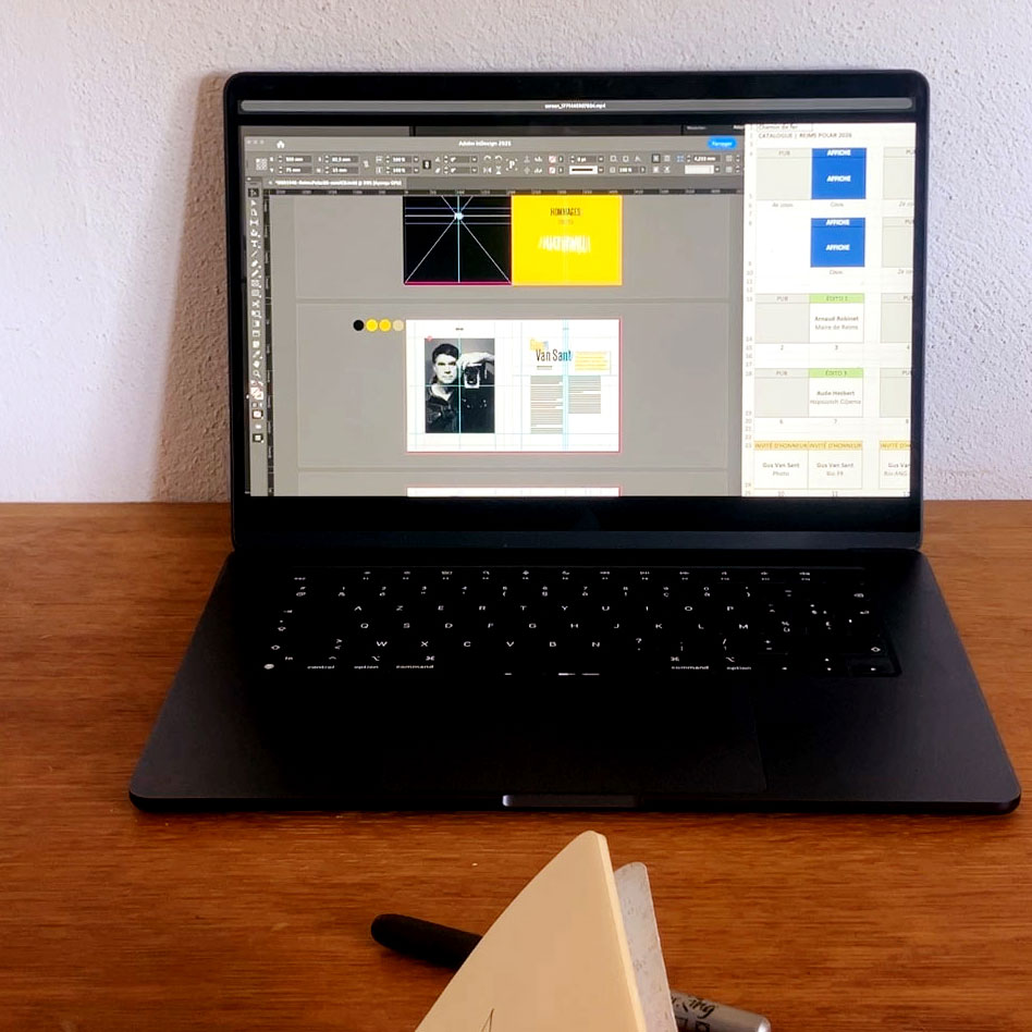 espacio de trabajo de Chloe Bordils -maquetación editorial en InDesign